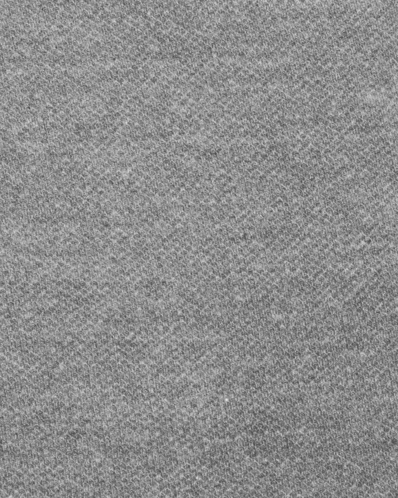 Mittleres T-Shirt in Dunkelgrau meliert