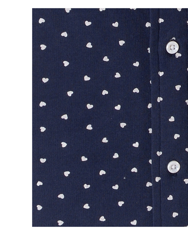 Navy White Striped T-Shirt