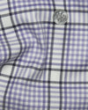 Purple Black Tattersall Twill