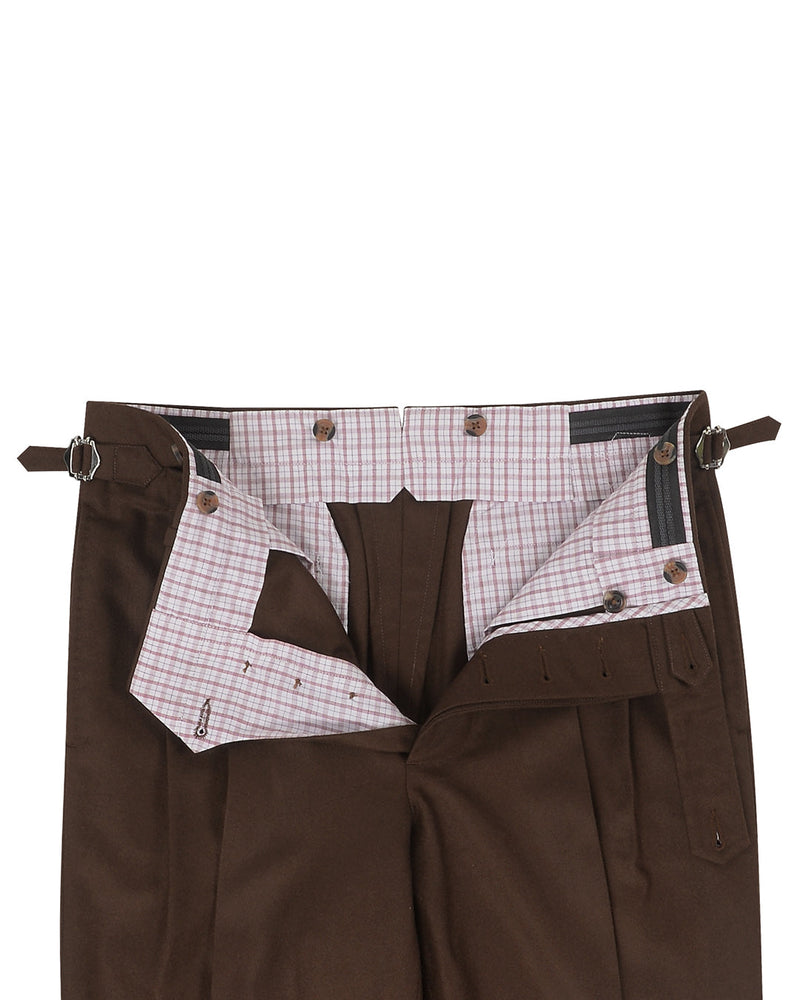 VBC Brauner Wollflanell