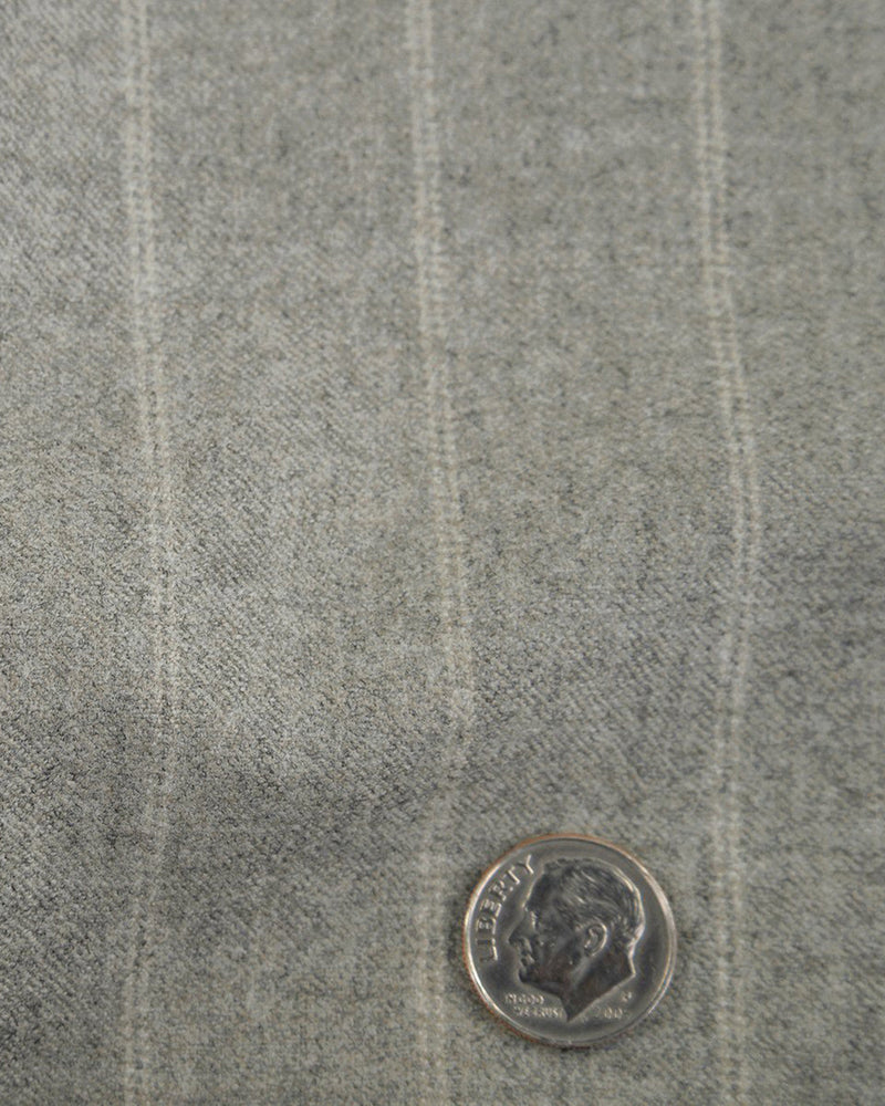 VBC Double Stripes Light Grey Flannel Pants