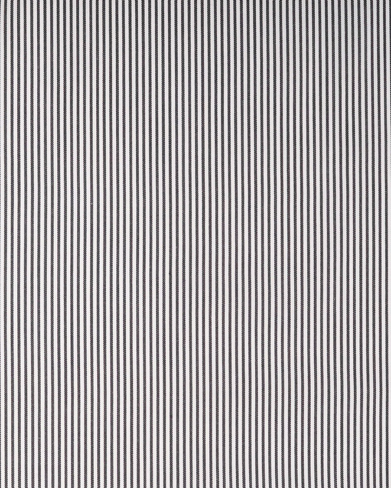 Brembana White Black Hairline Stripes Shirt