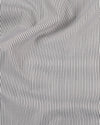 Brembana White Black Hairline Stripes Shirt