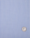 Robe Carlo Riva blanche à rayures bleues