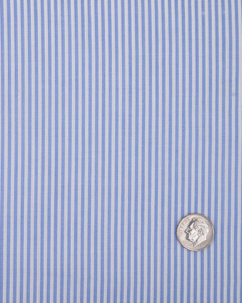 Robe Carlo Riva blanche à rayures bleues