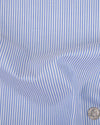 Robe Carlo Riva blanche à rayures bleues
