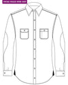 Tattersall-Flanell-Arbeitshemd in Rotbronze, Marineblau
