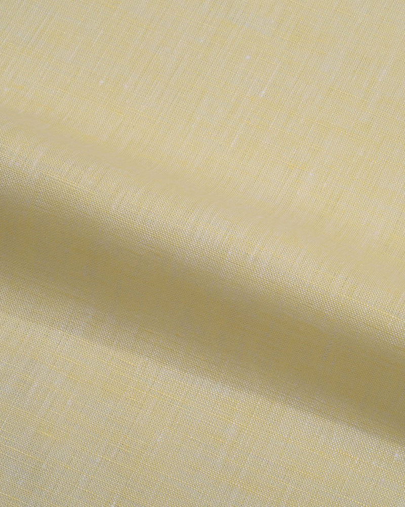 Pullover-Hemd aus blassgelbem Leinen