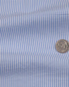 Himmelblaues Kleid Streifen Seersucker