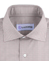Pink Black Tattersall Checks on White