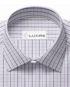 Alumo Navy and Purple Tattersall Checks