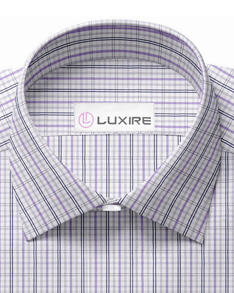 Alumo Navy and Purple Tattersall Checks