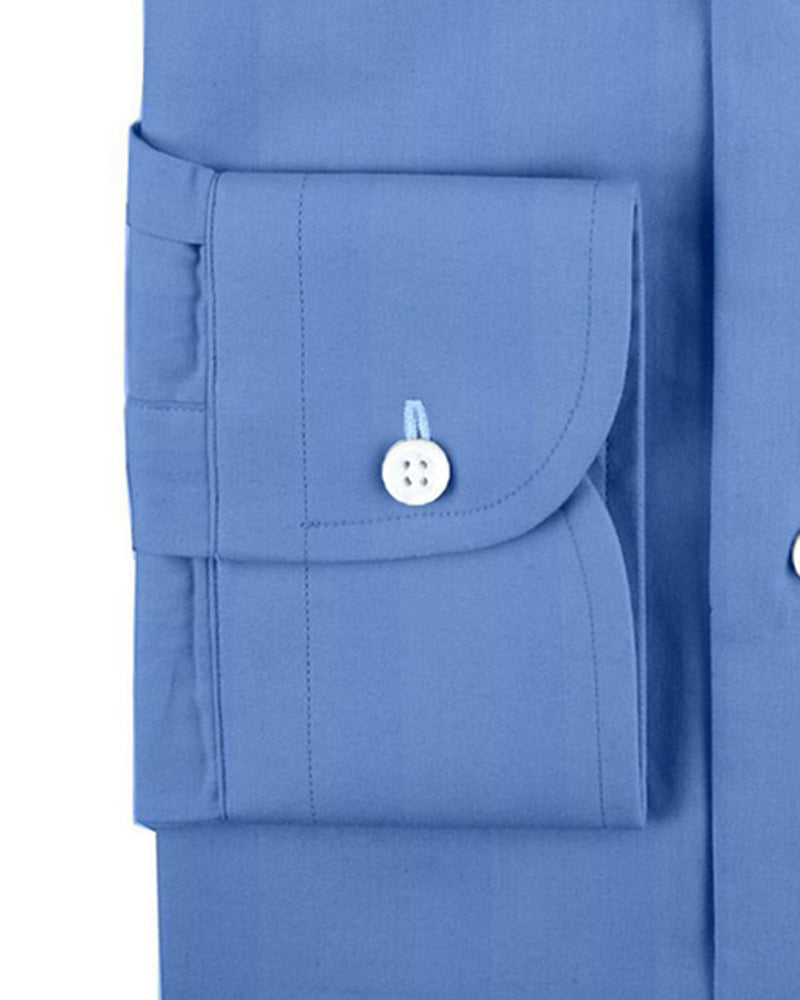 Blue Satin Dress Shirt