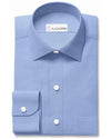 Chemise habillée Oxford bleu moyen à pois