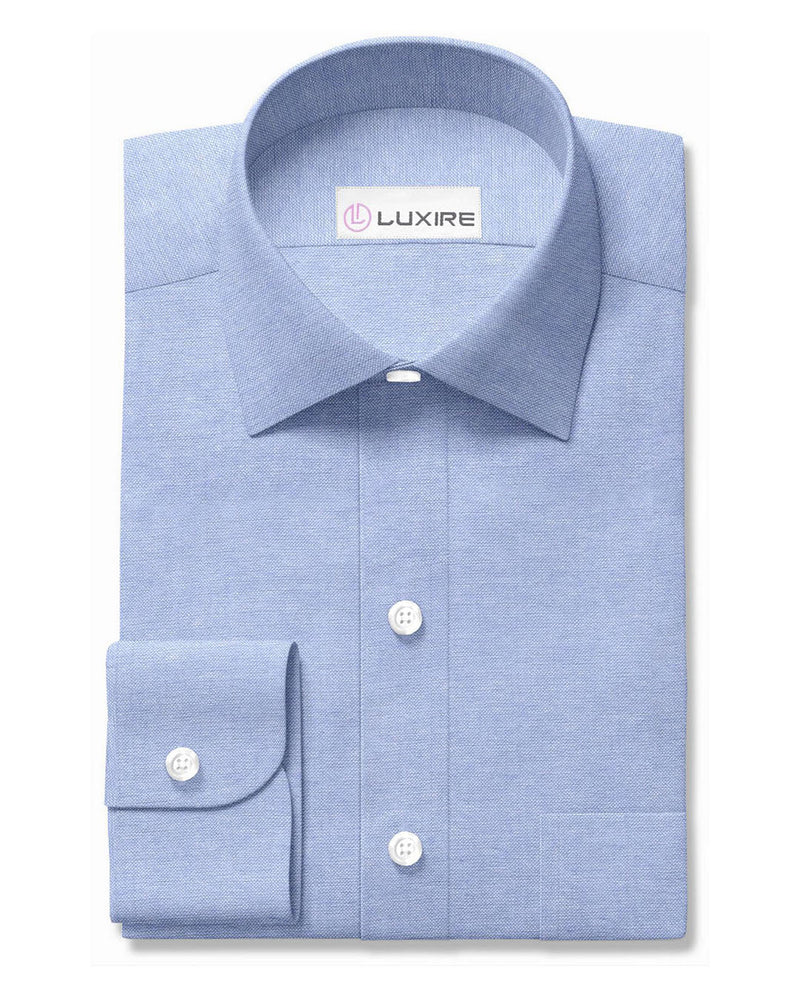 Brisbane Moss Chambray - Mittelblau