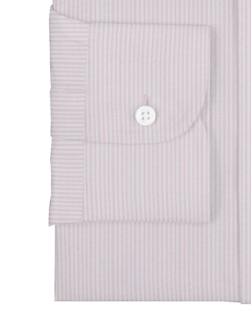 Blush Pink White Candy Stripes Shirt