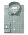 Dunkelgrün-weiße Mini-Gingham-Karos