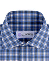 Blue Black White Madras Checks