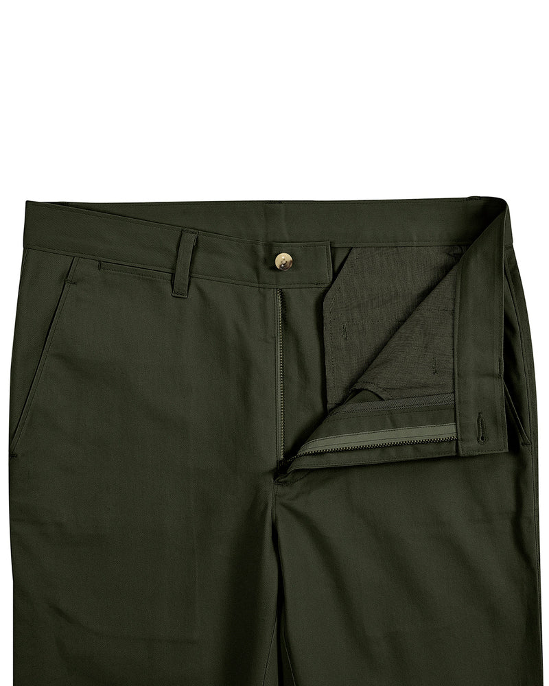 Genua Chino Hose Olivgrün