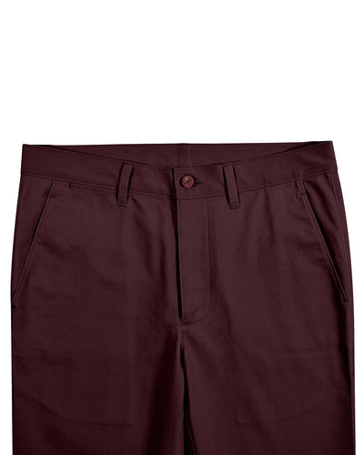 Pantalon chino Gênes prune