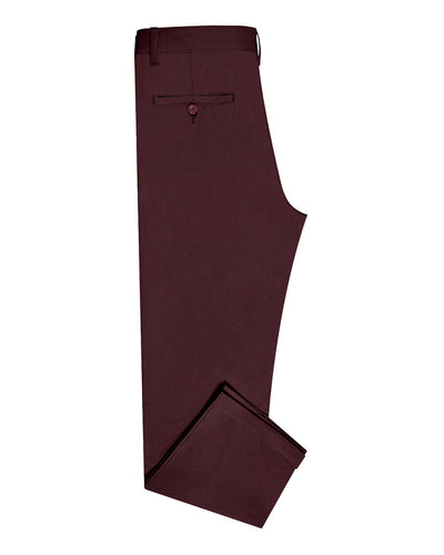 Pantalon chino Gênes prune