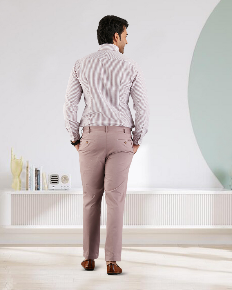 Pantalon chino Gênes violet dégradé