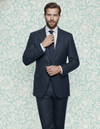 Dugdale Marineblauer Wollflanellanzug