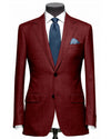 Dugdale Feine Kammgarnjacke - Burgund