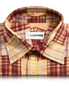 Weicher heller Sommer: Roter gelber Madras-Fleck