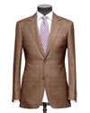 Ethomas Burn Orange Tattersal karierte Jacke