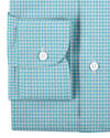 Leinen: Aqua Blue Mini Gingham