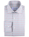 Linen: Pink Blue Tattersall On White