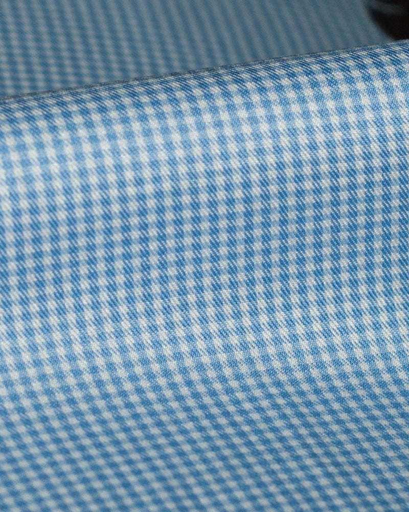Das Feinste - Luxire Blue Gingham 300/4