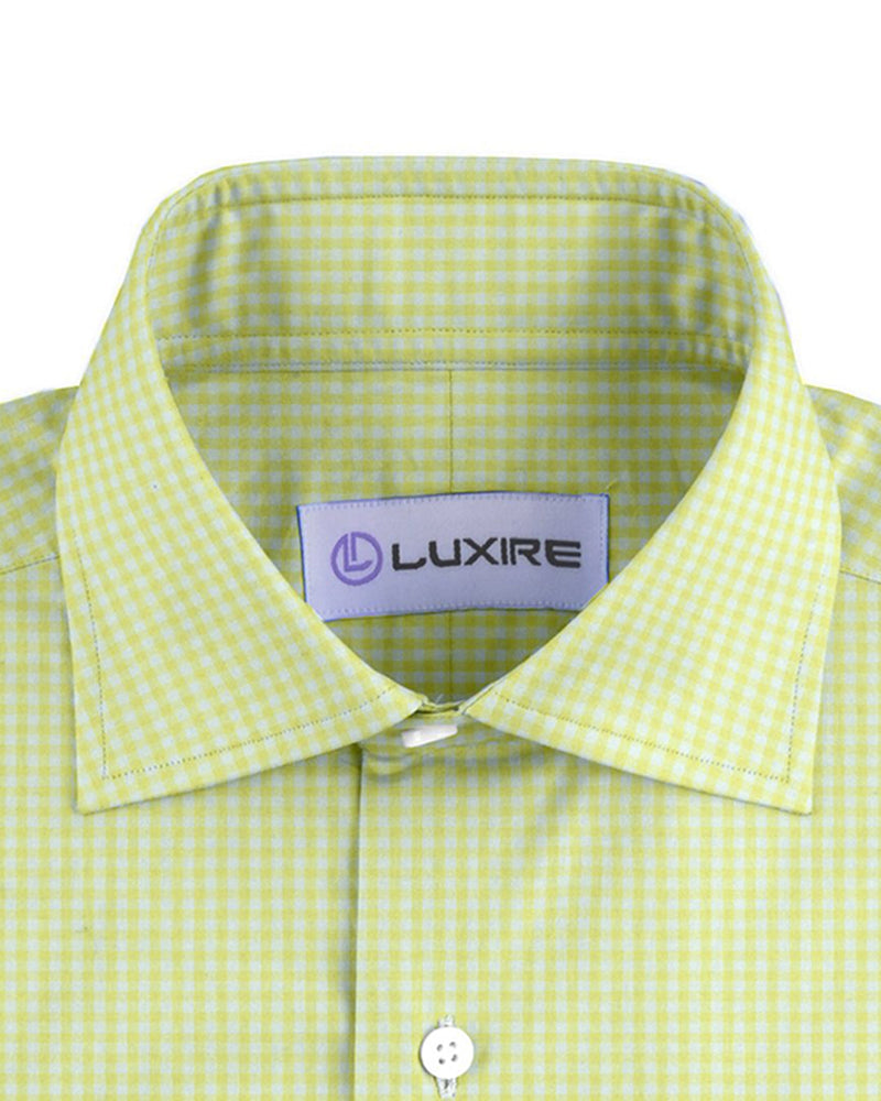 Blassgelbes Gingham