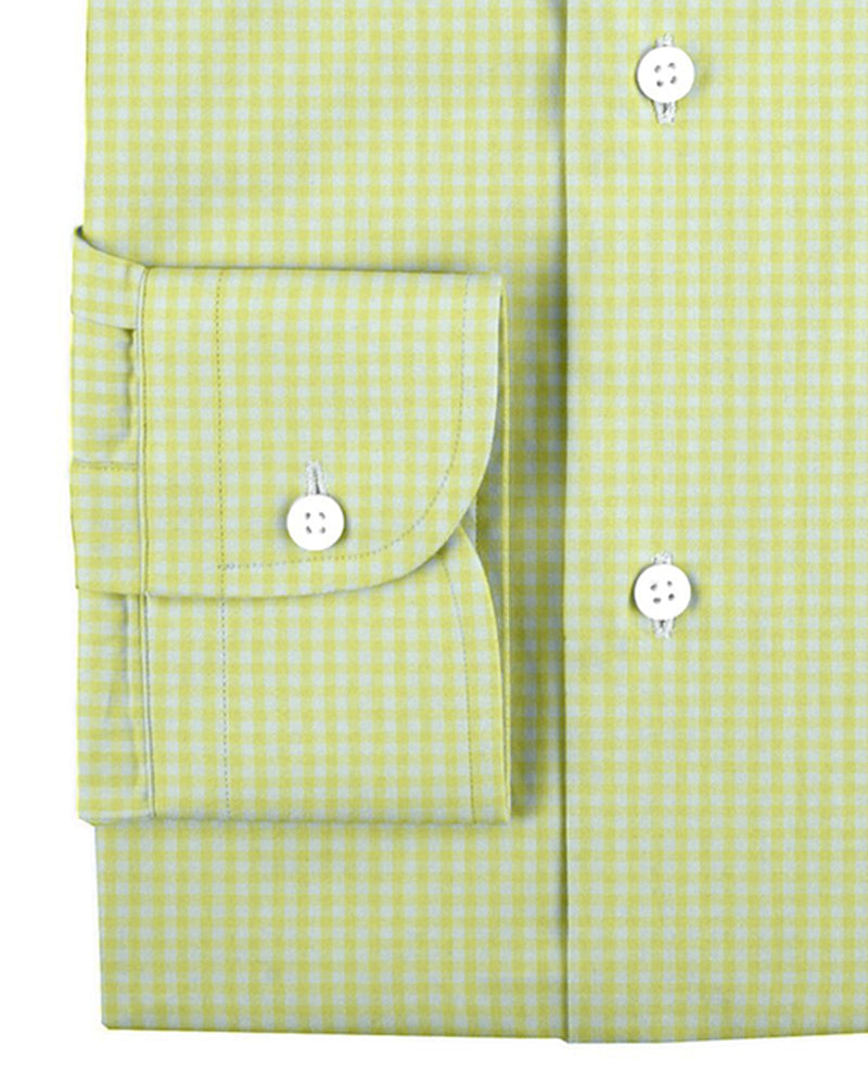Blassgelbes Gingham