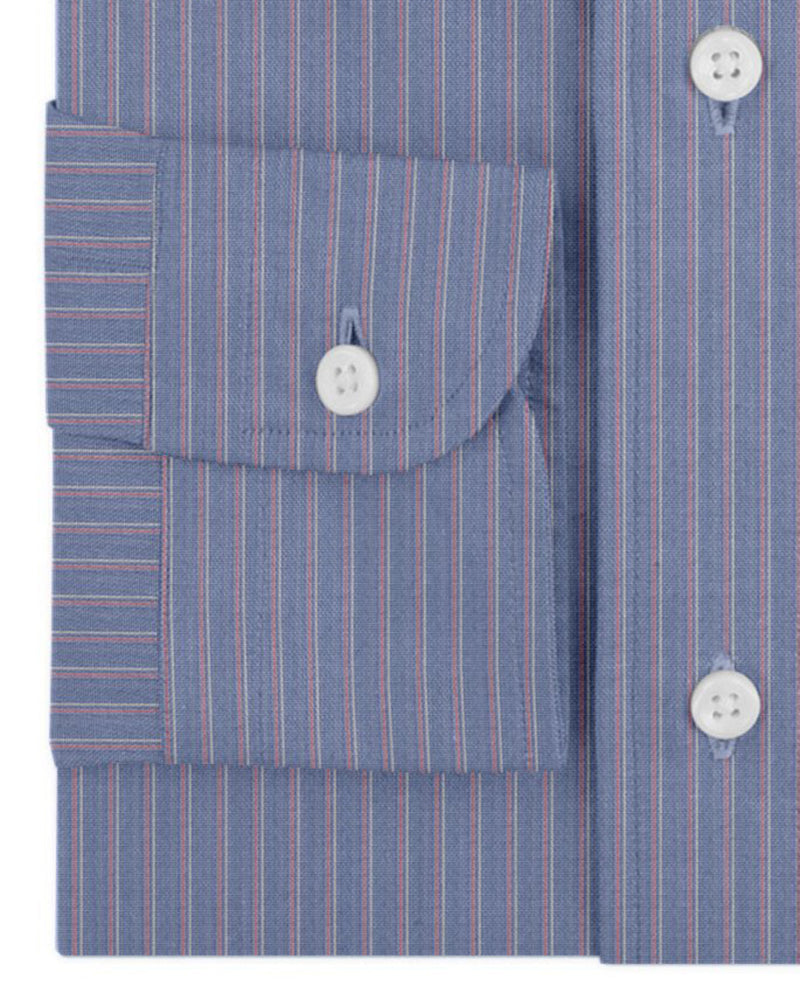 Monti Shadow Stripes On Blue End-on-End