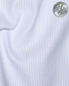 Weißes Twill-Hemd mit HairLine-Streifen