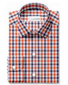 Vichy orange, blanc et marine