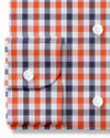 Vichy orange, blanc et marine