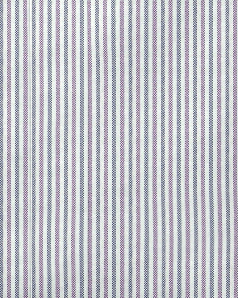 Chemise Oxford à rayures violettes