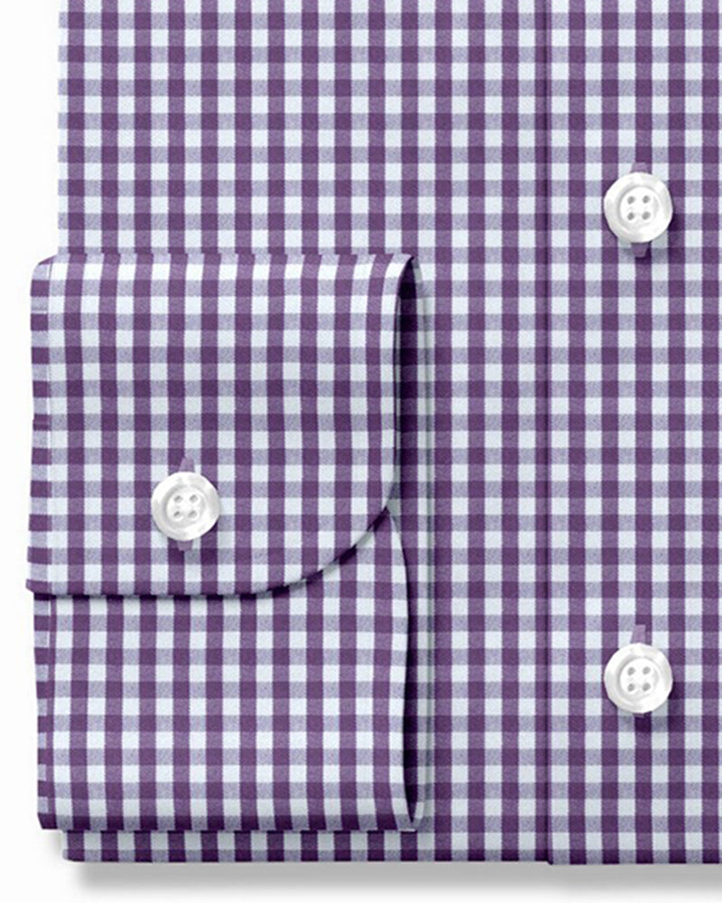 Vichy violet et blanc