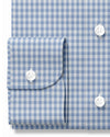 Zegna en sergé vichy bleu clair