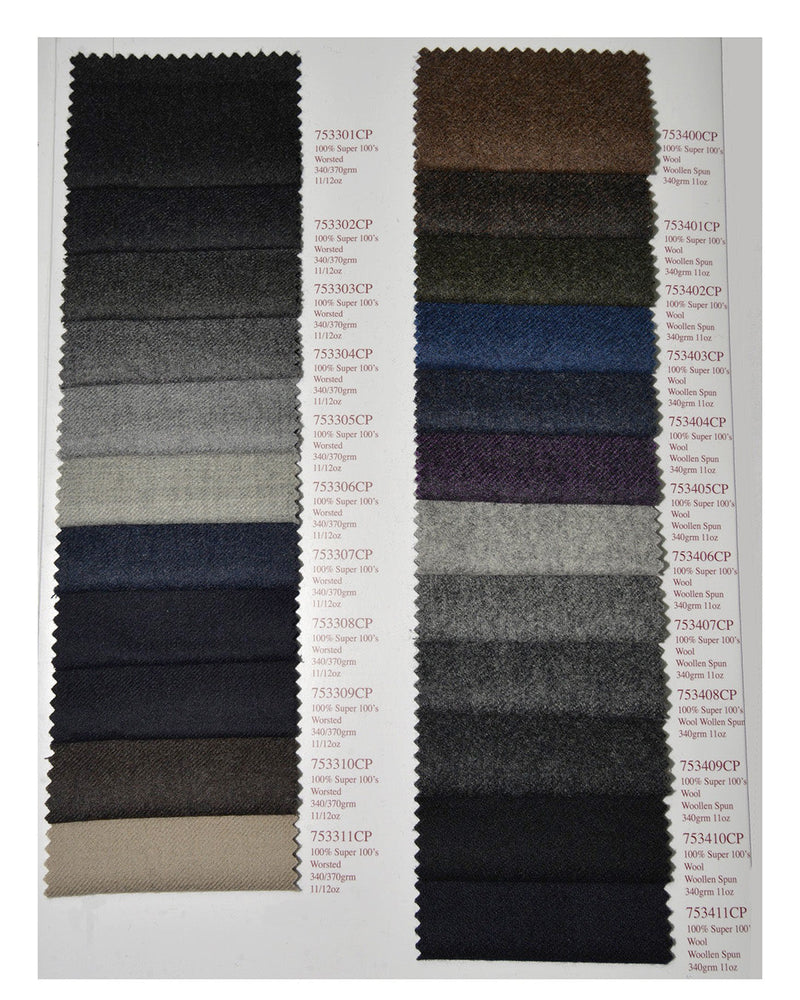 Flanelle classique en laine peignée Holland Sherry, gris foncé avec flanelle gris clair