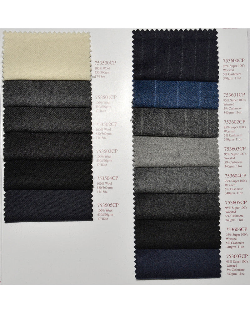 Holland Sherry Classic Kammgarn Flanell Silber Hellgrauer Flanell