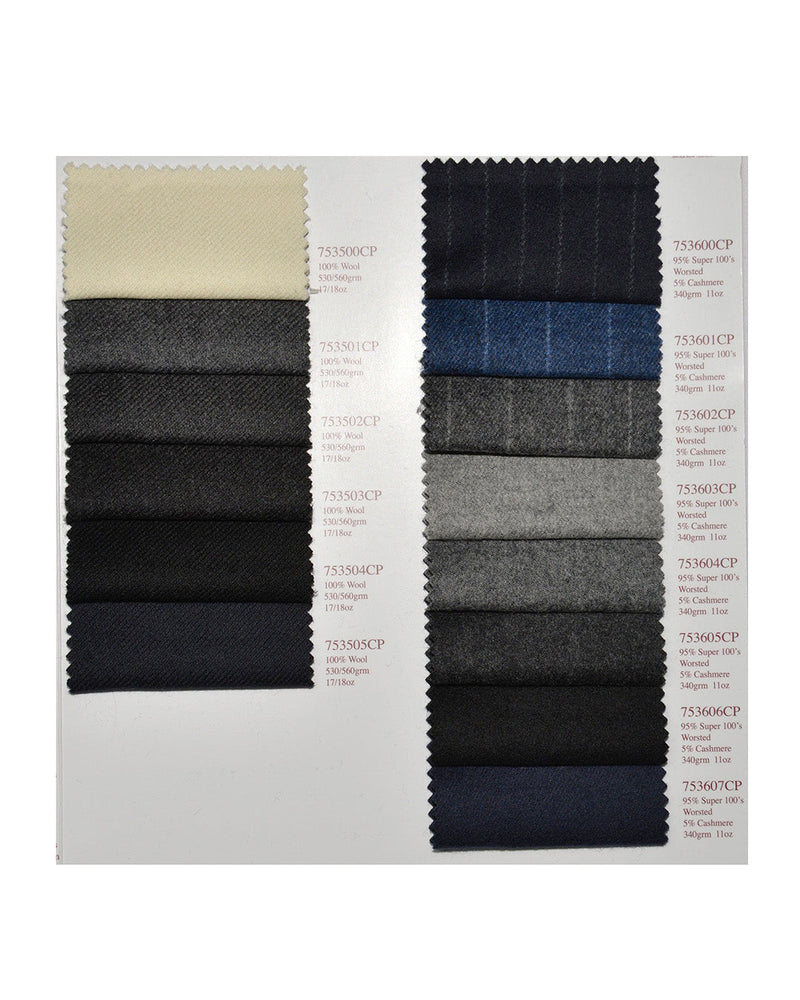 Holland Sherry Classic Worsted Flannel Silver With Grey Flannel
