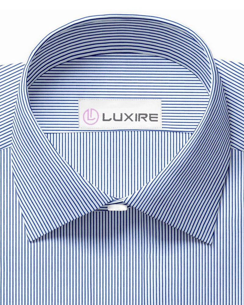 Luxire Privilege Collection Blaue Streifen auf Weiß