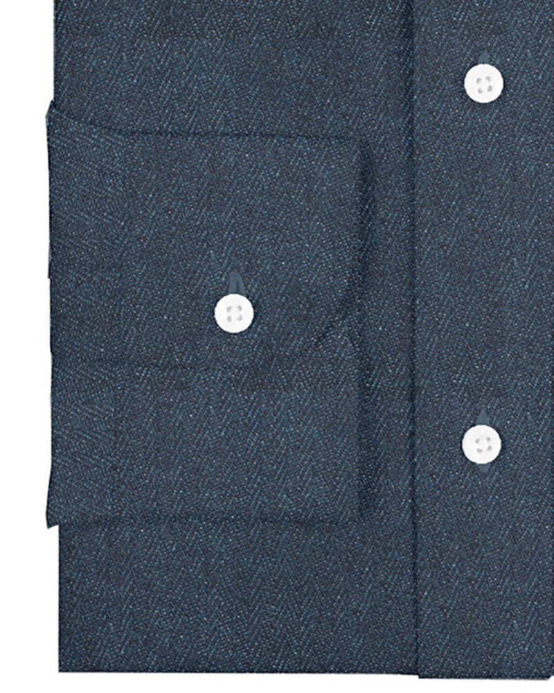 Denim indigo à chevrons