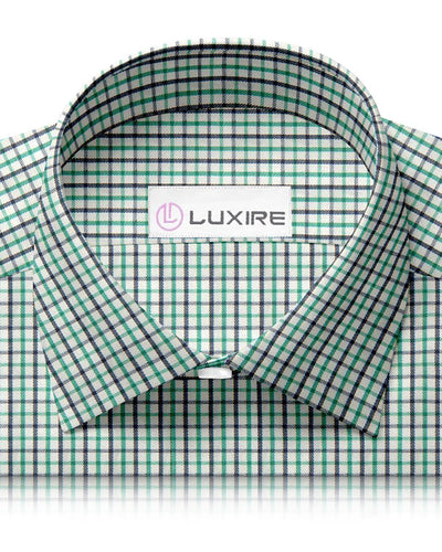 Green Black Tattersall Soft Twill