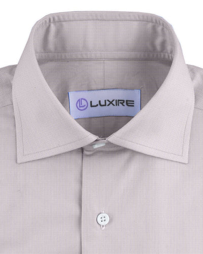 Albini: Light Grey Micro Graph Checks