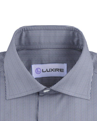 Albini: Dark Blue Dress Stripe